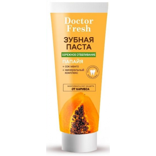 Зубная паста Doctor Fresh Бережное отбеливание 75мл туба